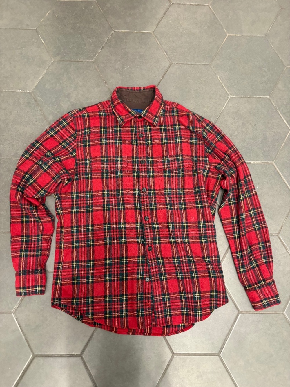 Used  Large MARTIN + OSA Plaid Wool Button Down